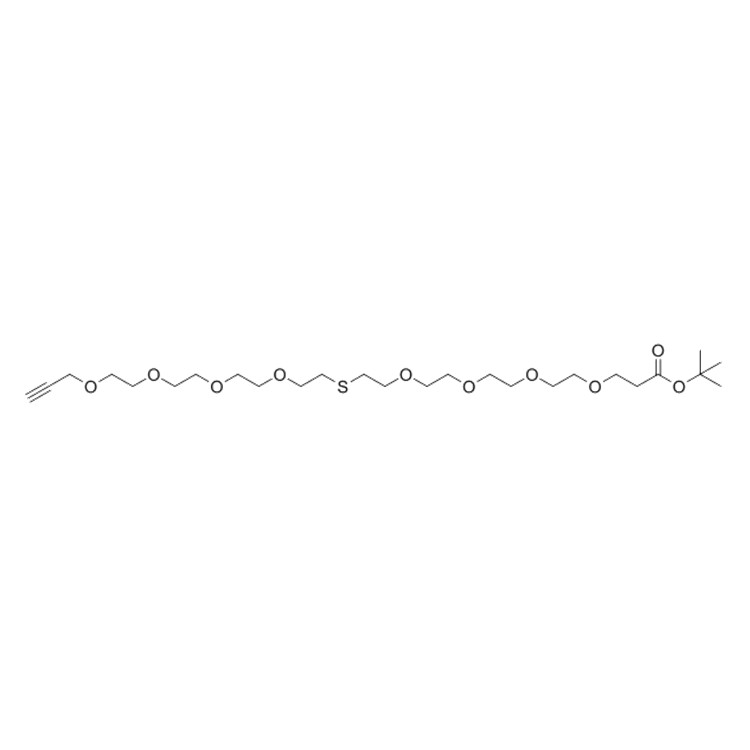 Propargyl-PEG4-S-PEG4-t-butyl ester，Propargyl-PEG4-S-PEG4-Boc